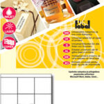 Nalepnica A4 bela                           70x67,7mm       100 lista                                              UL1200